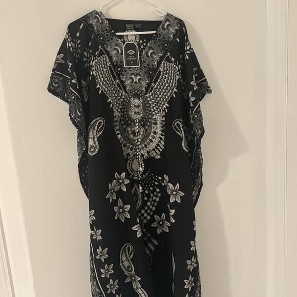 #Kaftan-one size fit most multicolored, beautiful laser, print for vacation - Picture 3 of 17